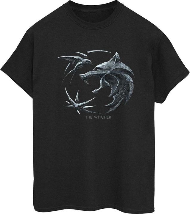 Produktbild Netflix The Witcher Wolf Logo TShirt (S)