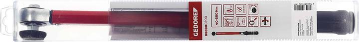 Actual product image Gedore Red Torque spanner Working/measuring range N-m (min/max) 40-200 N-m (1/2", 40 Nm, 200 Nm)