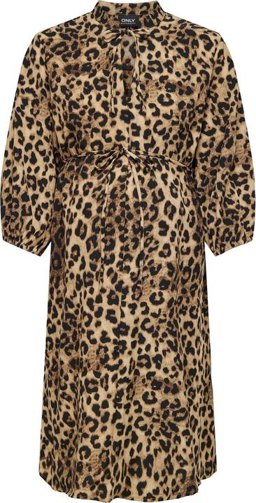 Produktbild Only Maternity Normal geschnitten V-Ausschnitt Elastische Bündchen Ballonärmel Kurzes Kleid Kleid (XXL)