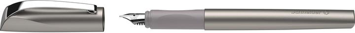 Image du produit Schneider 168621 Ceod Shiny Stylo (pour droitiers et gauchers, plume M, cartouche d'encre incluse bleu roi (Graphite, 1 x)