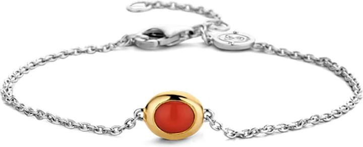 Actual product image Ti Sento Milano Bracelet with coral red stone 2933CR (20 cm, 925 Sterling silver)