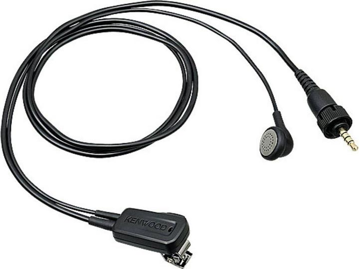 Kenwood Earphone and microphone/PTT combination with clip, 1PIN plug