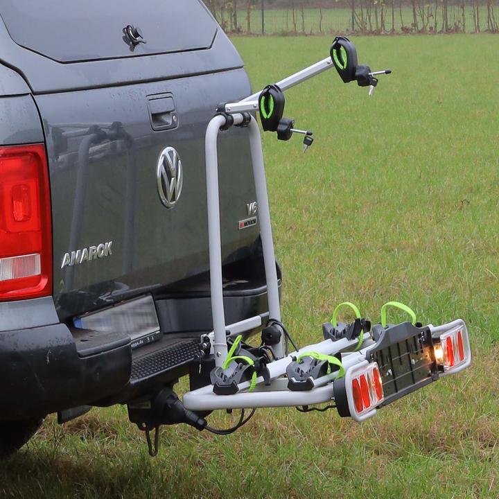 Actual product image Wiltec Bicycle rear carrier Tailgate carrier up to 60kg Bicycle carrier lockable