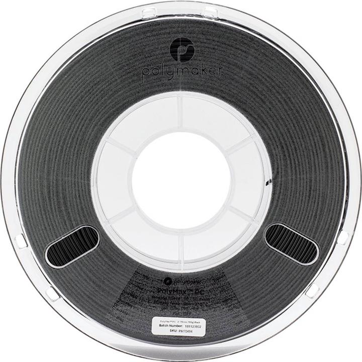 Immagine prodotto Polymaker PC02001 Polymax Tough Filament PC (Policarbonato) alta rigidità, colpo (Carbonio, 1.75 mm, 750 g, Nero)