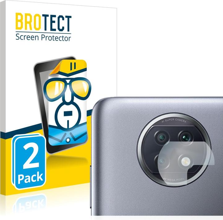 Actual product image BROTECT Screen Protector Clear (2 Piece, Xiaomi Redmi Note 9T 5G)