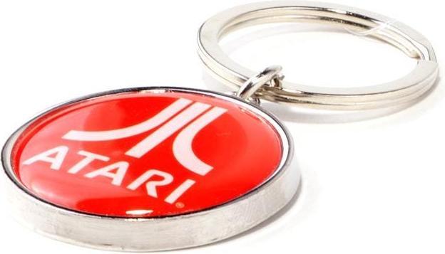 Actual product image Atari Metal Keychain With Enamel