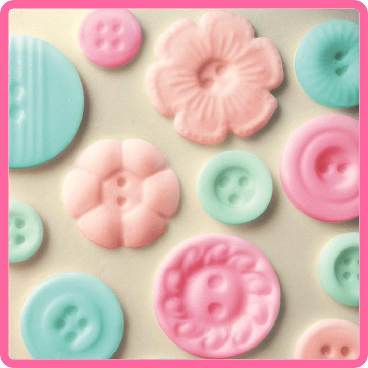 Image du produit Katy Sue Designs Petits boutons en silicone Design Matte
