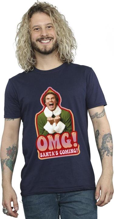Immagine prodotto Elf Santa's Coming Maglietta Uomo (M)