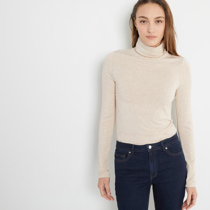 Immagine prodotto La Redoute Collections Camicia a collo alto con maniche lunghe (XS)