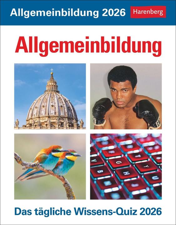 Actual product image Harenberg Allgemeinbildung Tagesabreisskalender 2026 - Das tägliche Wissens-Quiz (German)