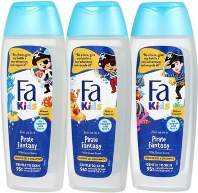 Fa Kids Pirate Fantasy And Wild Ocean Shampoo 400Ml (400 ml, Flüssiges Shampoo)