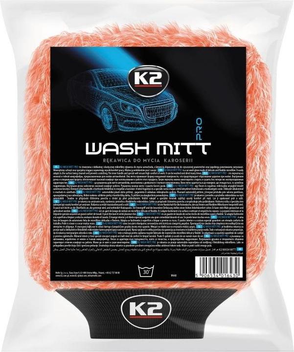 Actual product image K2 WASH MITT - Wash mitt made from fine microfibre