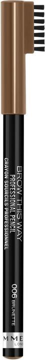 Productafbeelding Rimmel London Rimmel - Brow This Way Brow Wenkbrauwpotlood met Brush 006 Brunette 0,25g (006 Brunette)