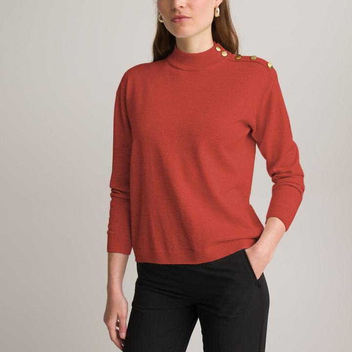 Actual product image Anne Weyburn Fine knit jumper with stand-up collar (44, 46)