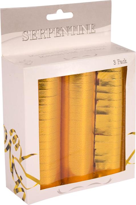 Actual product image Folat Streamers Metallic Gold