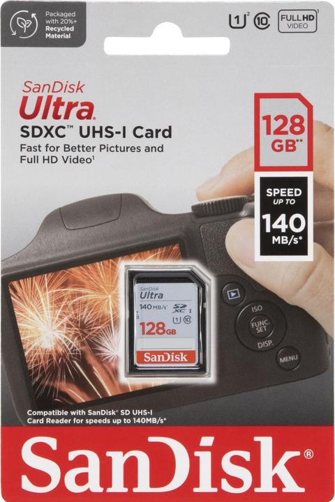Image du produit SanDisk Ultra (128 Go, SDXC, U1, UHS-I)