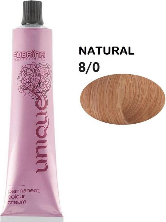 Produktbild Subrina Professional Unique Permanent Hair Dye 80 Light Blonde - 100 Ml (80 Light Blonde)