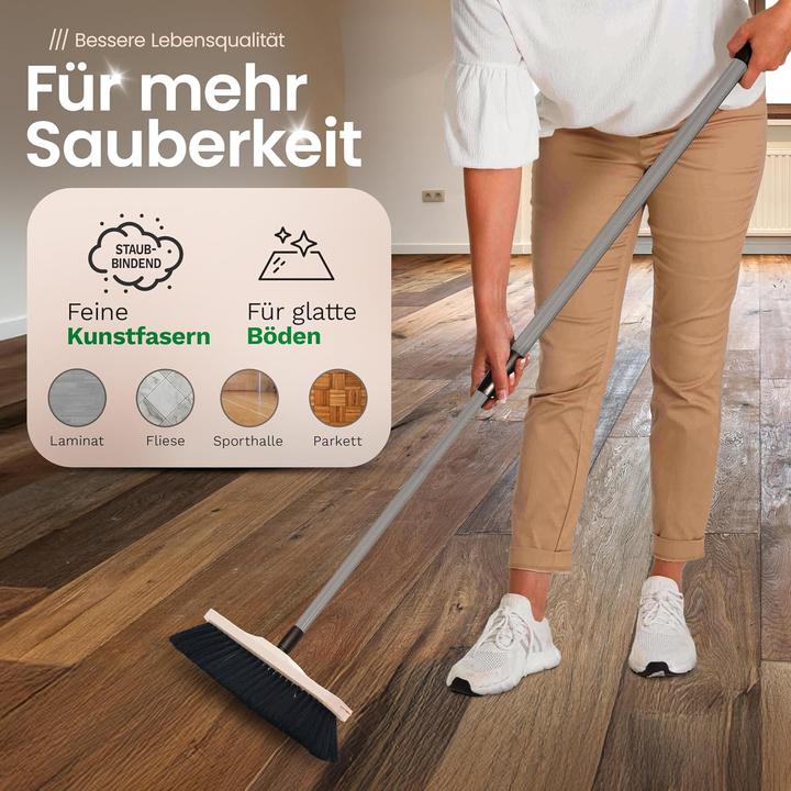 Actual product image Novaliv 2X Zimmerbesen Rosshaar Handbesen feines Tierhaar Schweifhaar (2, Zimmerbesen) (2 pcs.)