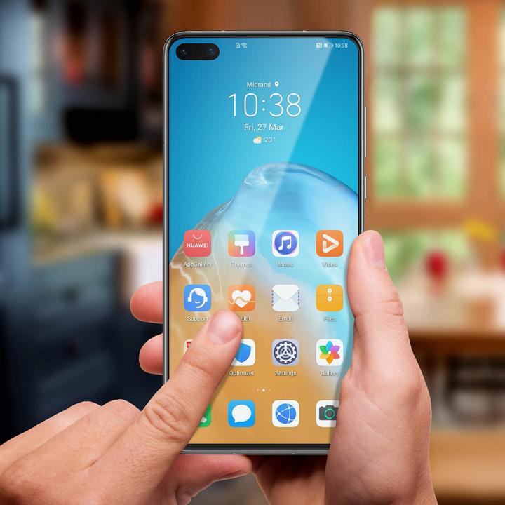 Immagine prodotto Akashi 9H Displayschutzfolie für Huawei P40 – Rand Schwarz (1 Pezzo/i, Huawei P40)