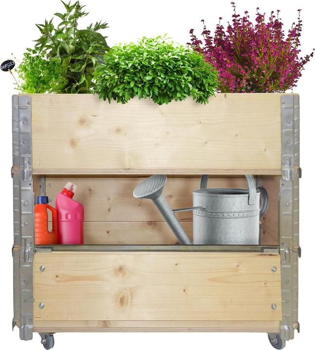 Produktbild Natura Punto Blumenkasten aus Holz mit Scharnieren