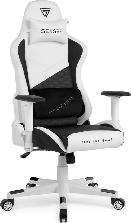Sense Message! Chaise de jeu Sense7 Spellcaster Senshi Edition Chaise de jeu, Blanc