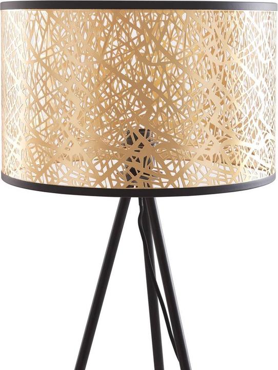Actual product image Lindby Yonah floor lamp black gold tripod (E27)