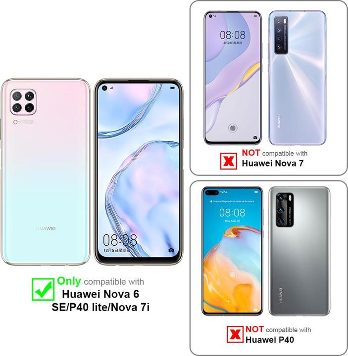 Produktbild Cadorabo Book Invisible Magnet Cover (Huawei Nova 7i, Huawei P40 Lite)
