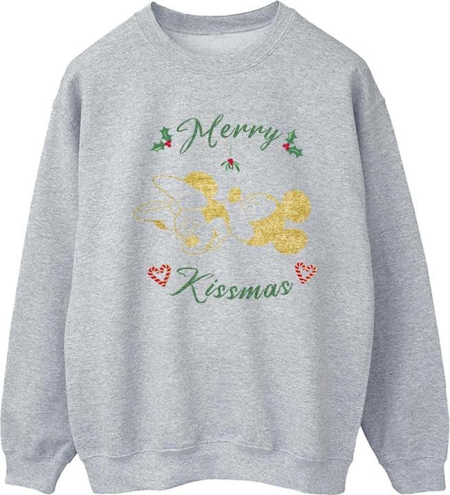 Actual product image Disney Womens/Ladies Mickey Mouse Merry Kissmas Sweatshirt (S)