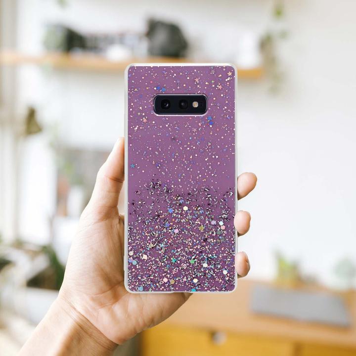 Actual product image Cadorabo TPU cover sparkling glitter (Samsung Galaxy S10e)