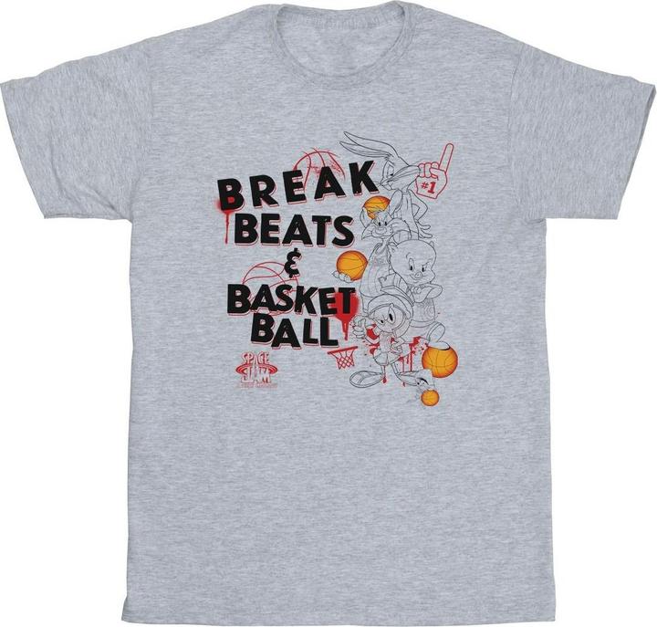 Actual product image Space Jam Mens Break Beats & Basketball T-Shirt (XXL)