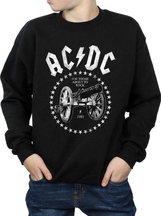 Actual product image AC/DC Boys We Salute You Cannon Sweatshirt (140, 146)