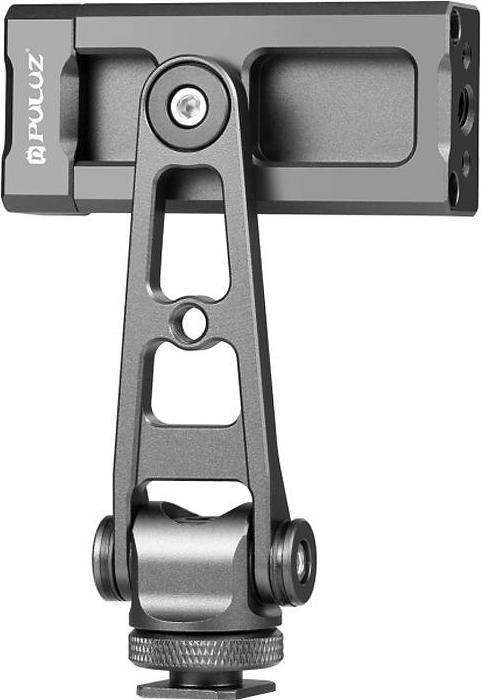 Actual product image Puluz Rotation cold shoe phone clamp holder(black)