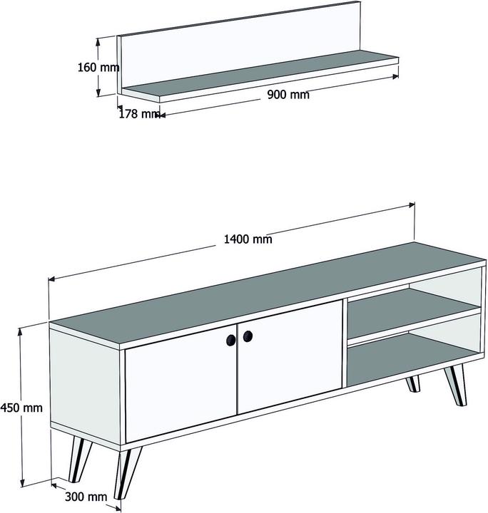 Immagine prodotto Hanah Home Crystal (90 x 16 x 17,8 cm)
