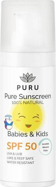 PURU Pure Sonnencreme Babys&Kinder SPF50 50 ml (Sonnencreme, SPF 50, 50 ml, 95 g)