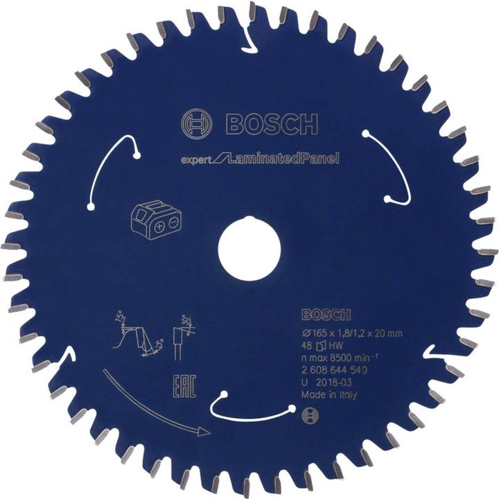 Produktbild Bosch Professional Zubehör Akku-Kreissägeblatt Expert for Laminated Panel, 216 x 2,1/1,4 x 30, 66 Zähne