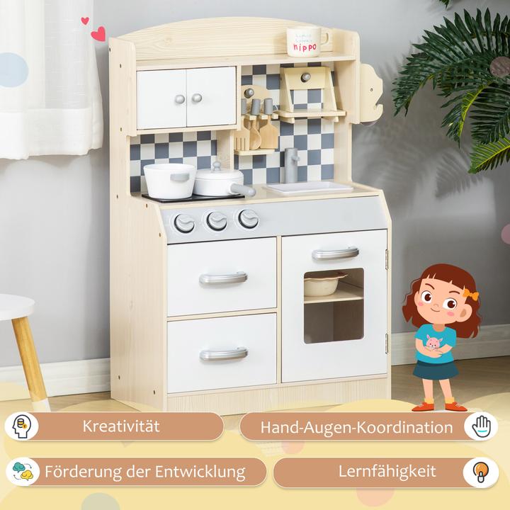 Produktbild Homcom Kinderküchen mit Kochgeschirrzubehör