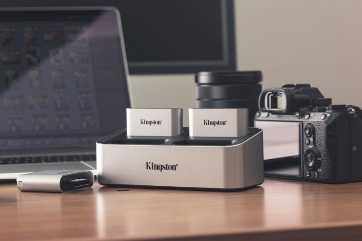Actual product image Kingston Card Reader External Workflow Dual-Slot mSD (USB 3.1)