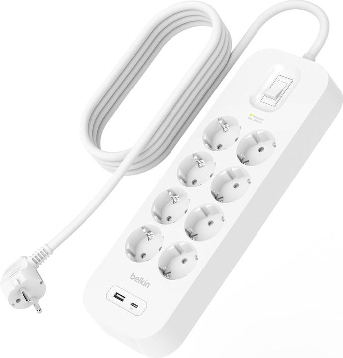 Belkin SRB003vf2M-V2 (8 x, USB-A, CEE 7/3, USB-C, 2 m)