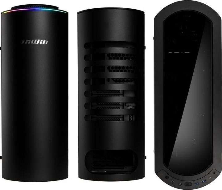 Actual product image In Win Case||915|Tower|Not included|ATX|EATX|MicroATX|MiniITX|Colour Black|915BLACK (ATX, mATX, Mini-ITX, E-ATX)