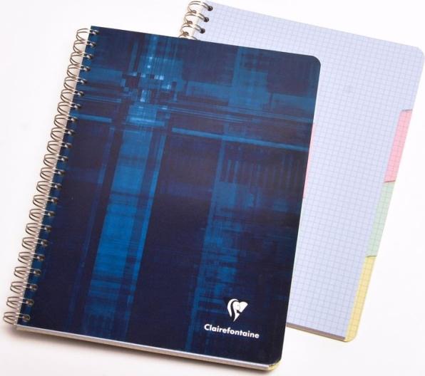 Actual product image Clairefontaine Spiralheft mit Register (11 x 17 cm, Checked, Hardcover)