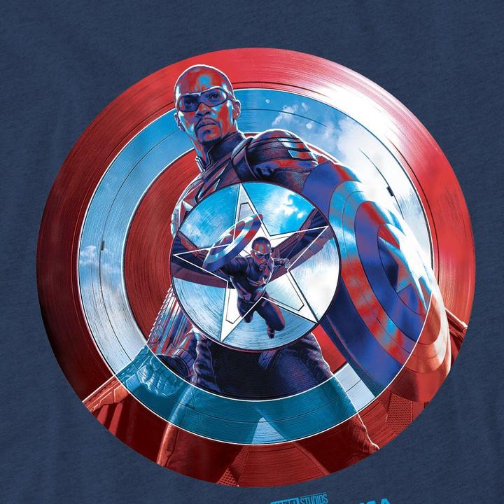 Actual product image Captain America Unisex Adult Sam Wilson T-Shirt (XL)
