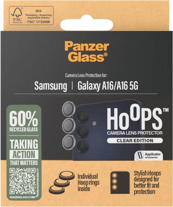 Produktbild PanzerGlass Hoops Camera Lens Protector (1 Stück, Samsung Galaxy A16 5G, Samsung Galaxy A16)