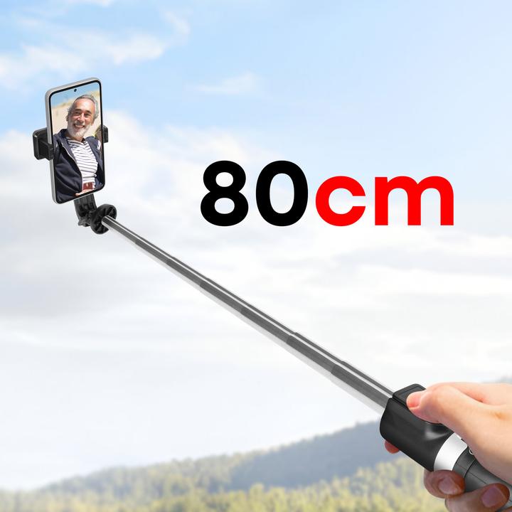 Actual product image xO selfie stick Bluetooth tripod SS10 black 80cm