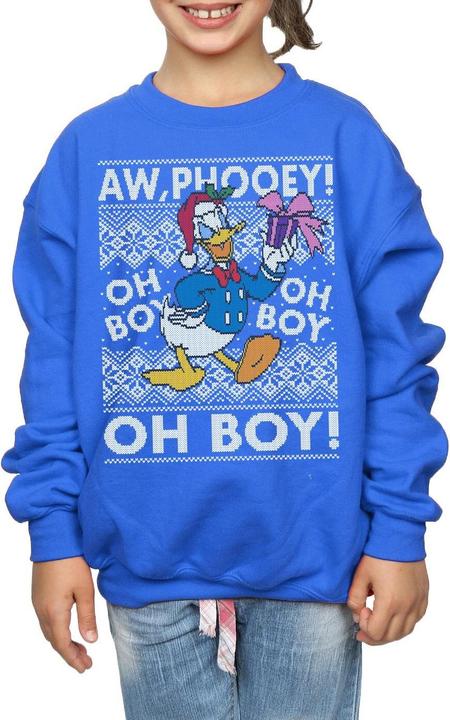 Immagine prodotto Disney Donald Duck Christmas Fair Isle Felpa Ragazze (140, 146)