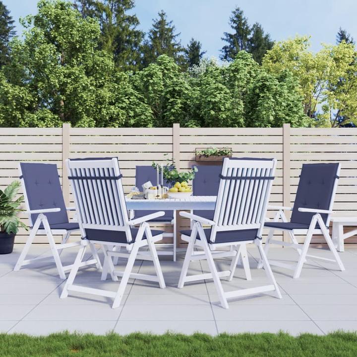 Produktbild VidaXL Hochlehner-Auflagen 6 Stk. Stoff (120 x 50 x 3 cm)