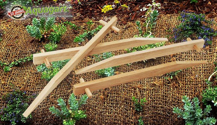 Image du produit Aquagart 60 Erdanker aus Buchenholz I Holz Bodenanker Holzpock Befestigungsanker