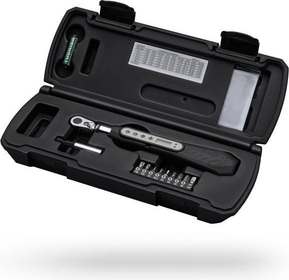 Actual product image PRO TORQUE SPANNER TEAM DIGITAL 1-20 NM, INCL. 9 BITS, RATCHET (1 Nm, 25 Nm)