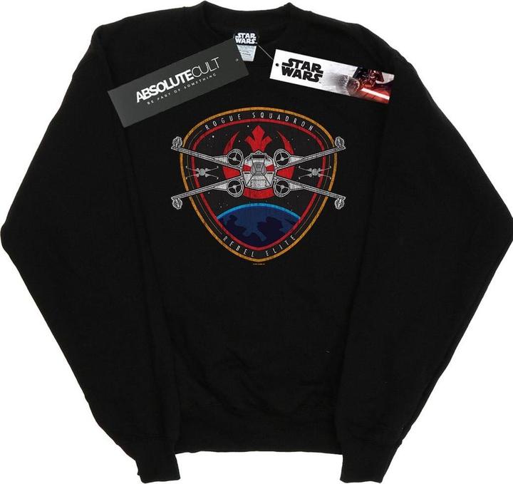 Actual product image Star Wars Mens Rebel Elite Badge Sweatshirt (S)