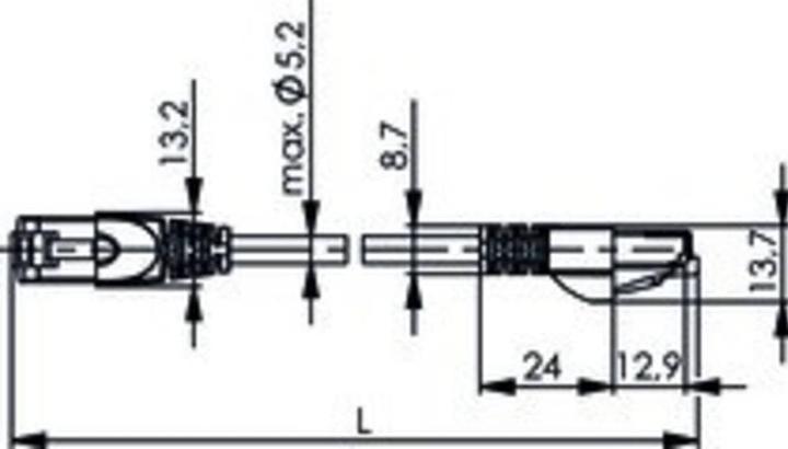 Produktbild Telegärtner Crossover Patchcord Kat.7 10m (S/FTP, CAT6a, 10 m)