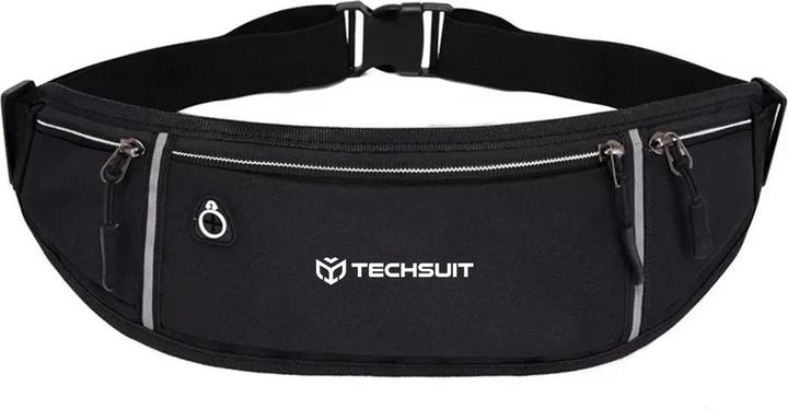 Actual product image Techsuit - Waist Bag (CWB3) - with Belt for Recreational Activity, Fitness - Black